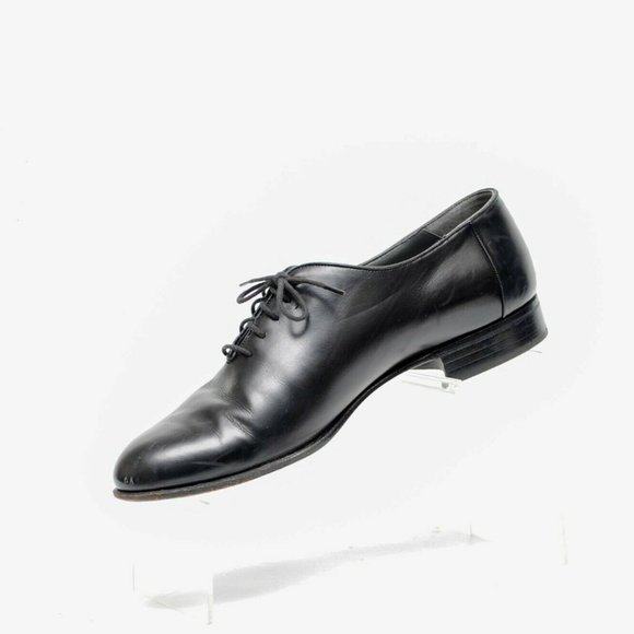 Bally of Switzerland Vintage Black Leather Oxford Dress Shoes Mens 9 D Whole Cut main image 12